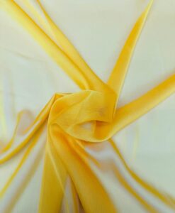MOUSSELINE CHANGEANTE DEUX FILES JAUNE VIF