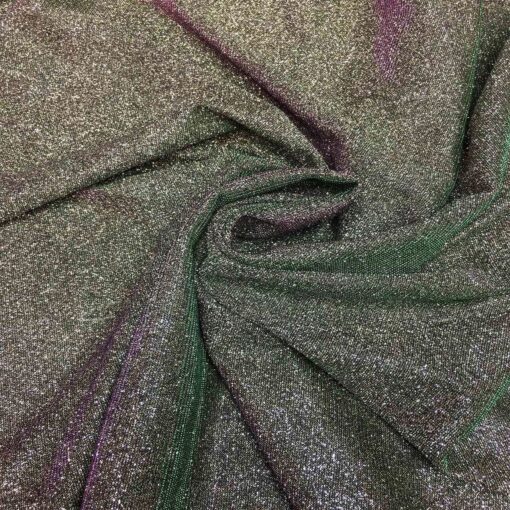 Jersey lamé polyester caméléon