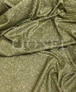 Jersey lamé polyester nid d'abeilles noir et or