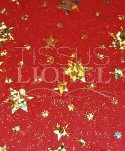 laser etoile rouge et or