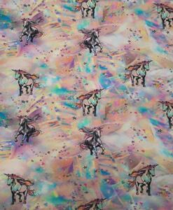 Tissu jersey de coton licorne magic