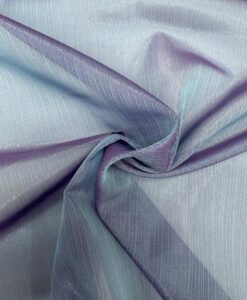 MOUSSELINE CHANGEANTE DEUX FILES LILAS ET BLEU