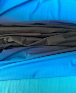 Lycra dégradé turquoise noir turquoise