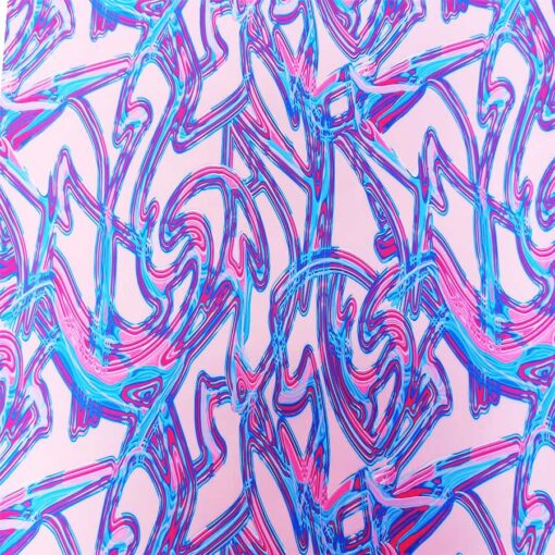 Lycra imprimé abstrait