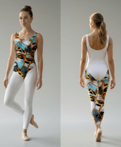 Alternative view of Lycra imprimé contemporain