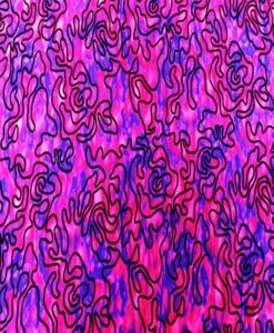 Lycra imprimé flocage