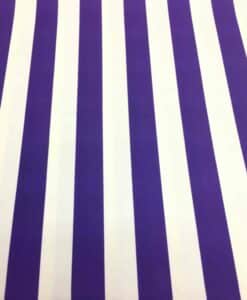 Lycra imprimé fond blanc rayure violet