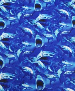 Lycra imprimé requins