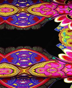 Lycra imprimé motif indien