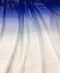 Lycra résille dégradé navy et blanc