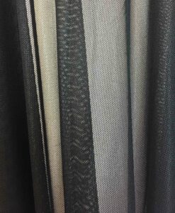Lycra résille laqué pailleté fond noir pailleté noir