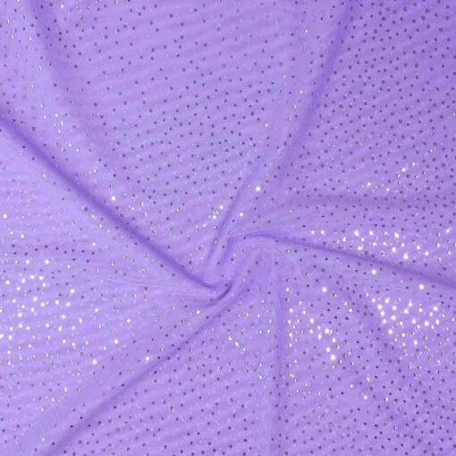 Lycra résille lilas paillete