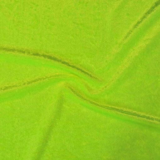 Lycra velours froisse jaune