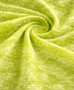 Lycra velours froissé jaune fluo pâle