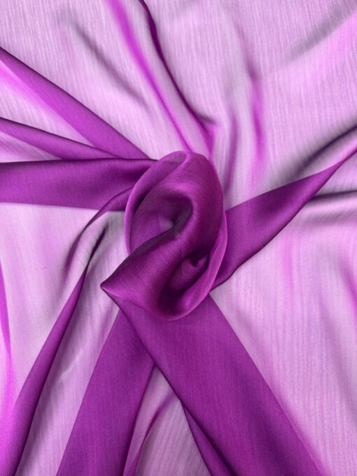 MOUSSELINE CHANGEANTE DEUX FILES MAGENTA
