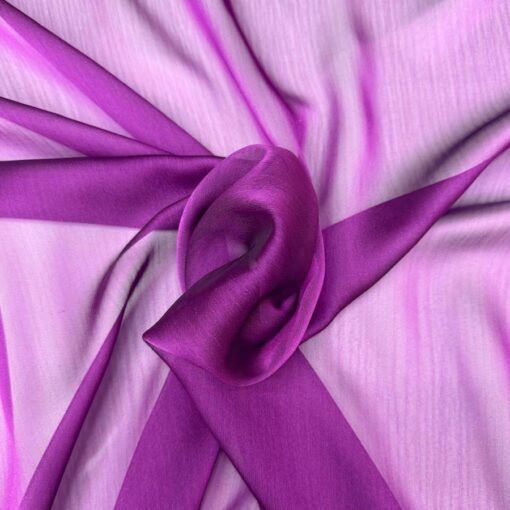 MOUSSELINE CHANGEANTE DEUX FILES MAGENTA