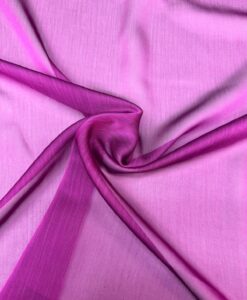 MOUSSELINE CHANGEANTE DEUX FILES MAGENTA CLAIR