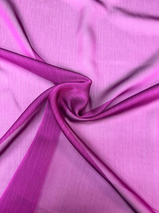 MOUSSELINE CHANGEANTE DEUX FILES MAGENTA CLAIR