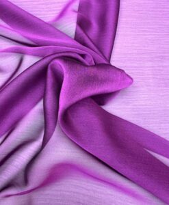 MOUSSELINE CHANGEANTE DEUX FILES MAGENTA ET NOIR