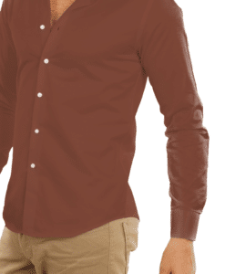 Alternative view of Coton uni  marron