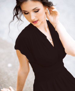 Alternative view of Lycra mat marron foncé