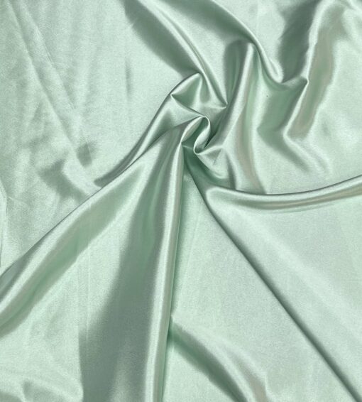 Crêpe envers satin menthe