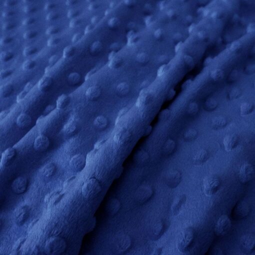 Tissu minky bleu royal