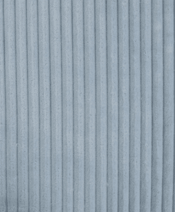 Minky cotelé double face bleu