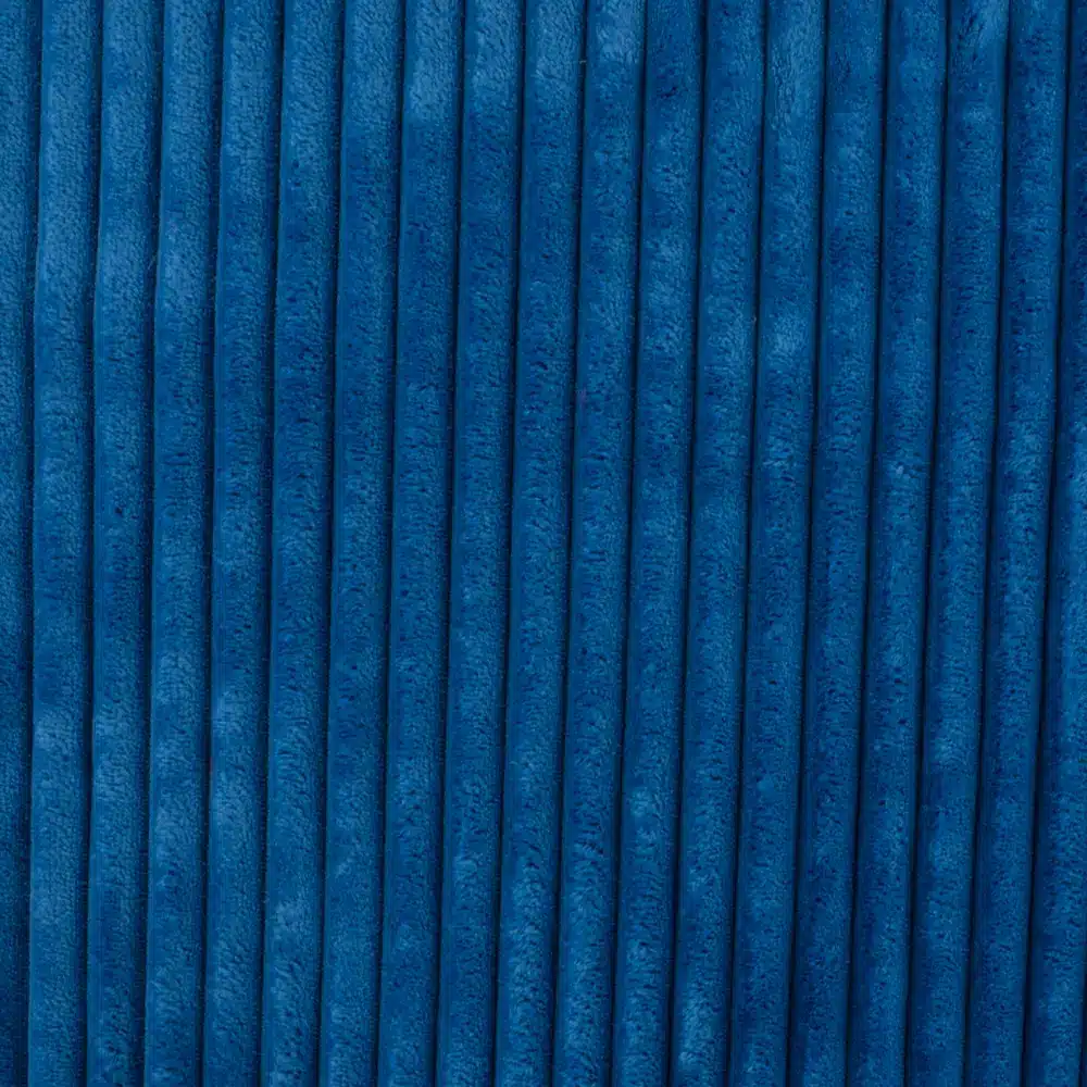 Minky cotelé double face bleu pétrole – Image 3