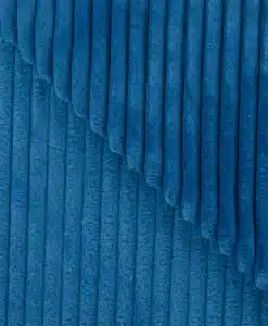 Alternative view of Minky cotelé double face bleu pétrole