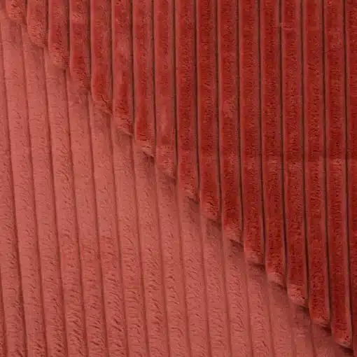 Minky cotelé double Terracotta