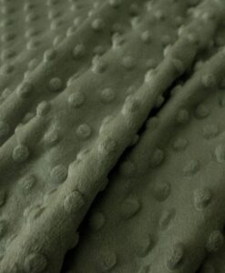 Tissu minky vert kaki