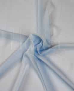mousseline changeante deux files bleu ciel