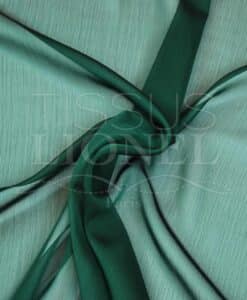mousseline changeante deux files vert sapin