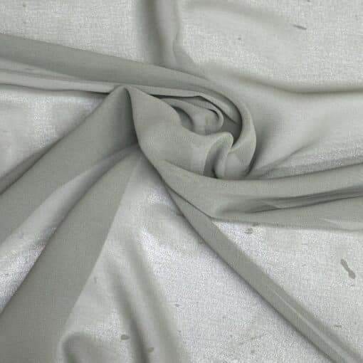Mousseline uni vert kaki