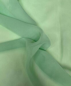 Mousseline uni vert menthe