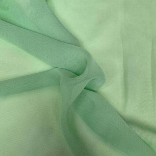 Mousseline uni vert menthe