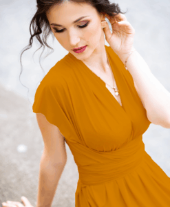 Alternative view of Lycra mat moutarde