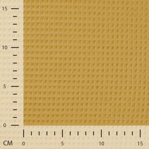 Tissu nid d'abeilles jaune clair – Image 4