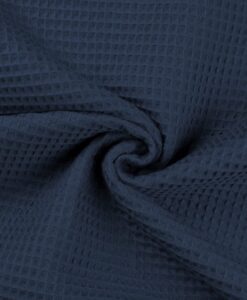 Tissu nid d'abeilles marine clair