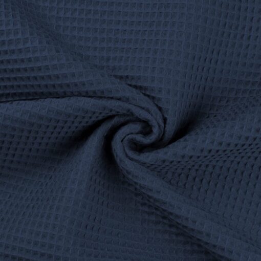 Tissu nid d'abeilles marine clair