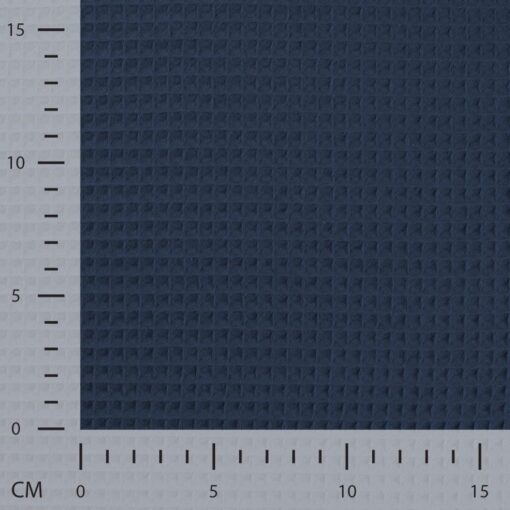 Tissu nid d'abeilles marine clair – Image 4