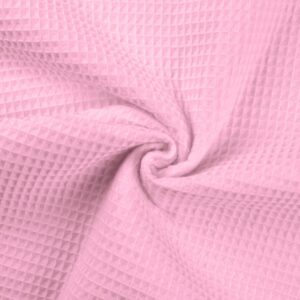 Tissu nid d’abeilles rose pâle
