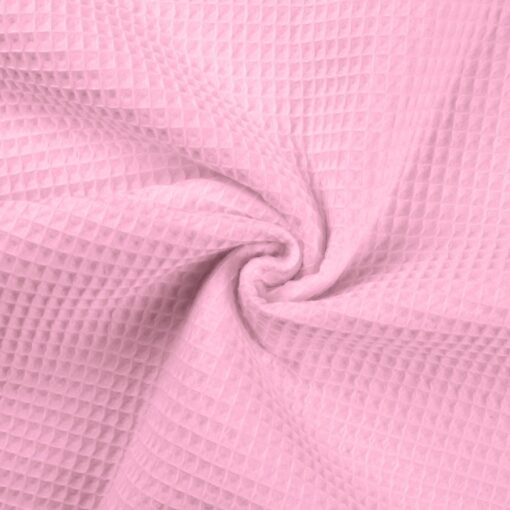 Tissu nid d’abeilles rose pâle