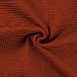 Tissu nid d'abeilles terracotta