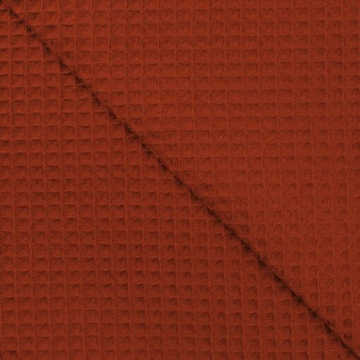 Tissu nid d'abeilles terracotta – Image 3