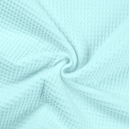 Tissu nid d'abeilles vert d'eau