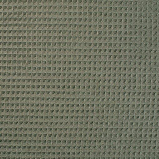 Tissu nid d'abeilles kaki – Image 2
