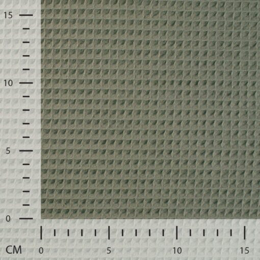 Tissu nid d'abeilles kaki – Image 4