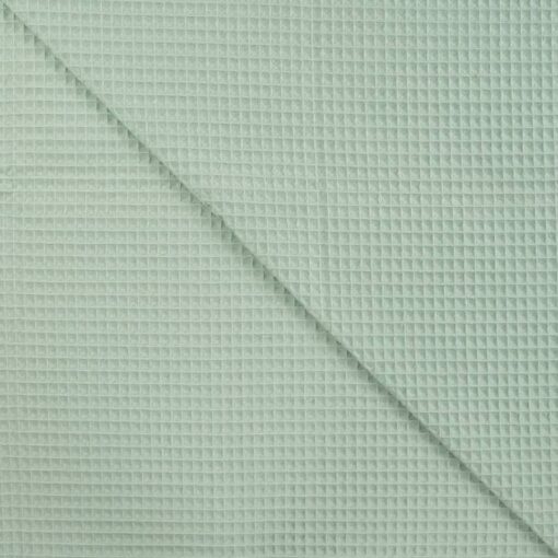 Tissu nid d'abeilles vert pâle – Image 3